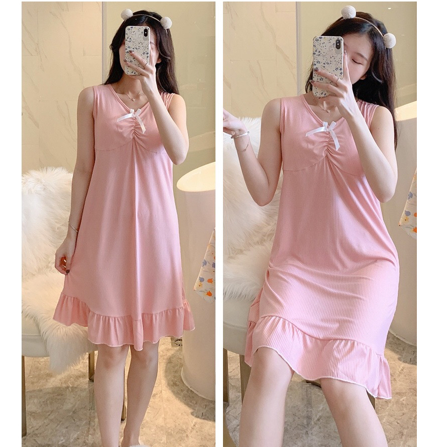 WJ1522 Daster Sling Dress Baju Tidur Import Piyama Wanita