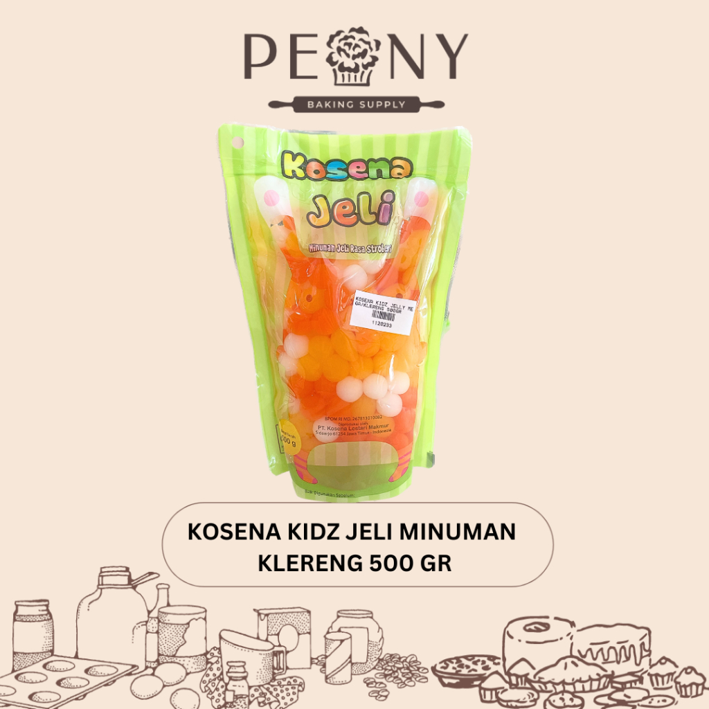 KOSENA KIDZ JELLY KLERENG TOPPING MINUMAN 500 GR