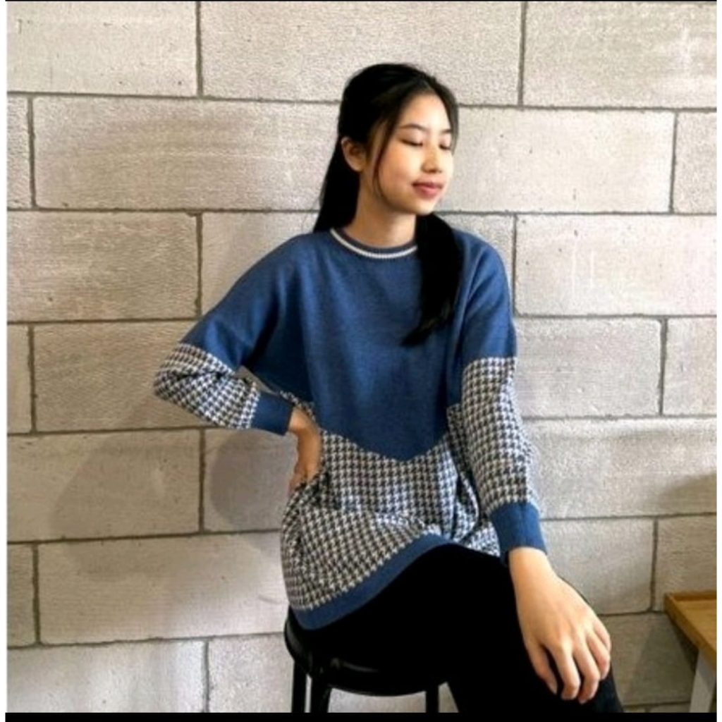 atasan big size rajut jumbo wanita