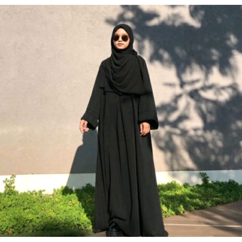 ABAYA POLOS Umroh terlaris/Abaya syakilla/ abaya terbaru 2023