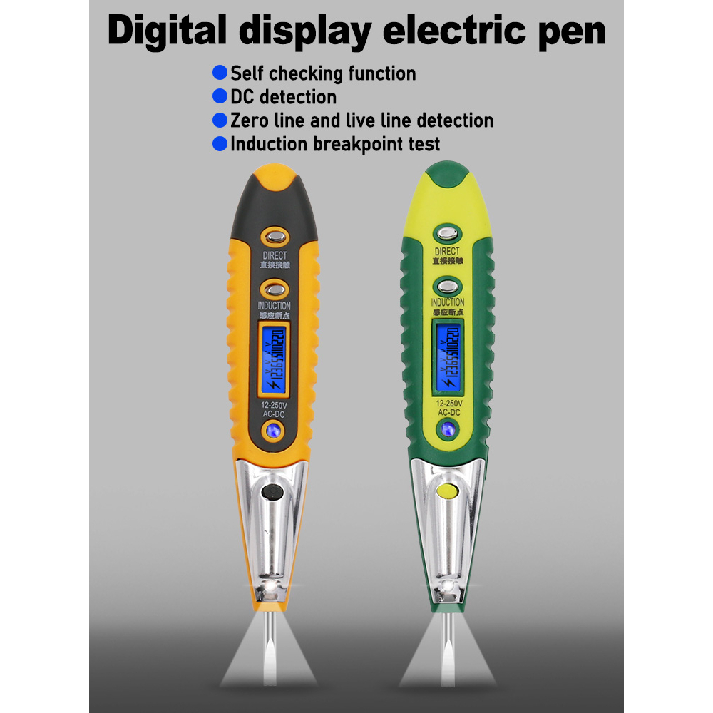 Quality Digital Display Test Pen tespen AC-2 Obeng Tespen LCD AC DC