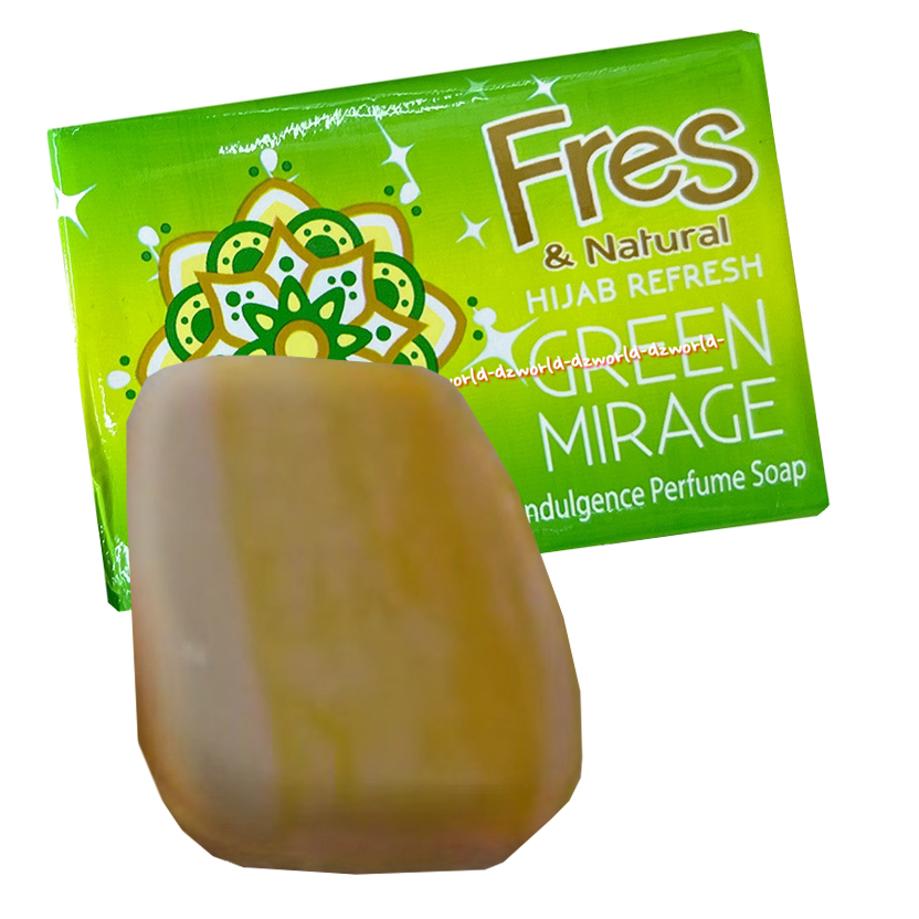 Fres &amp; Natural 76gr Hijab Refreshing Cotton Dreams Green Mirage Berry Macaron Fress Fresh Sabun Mandi Batang Batangan Perfume Soap Bar