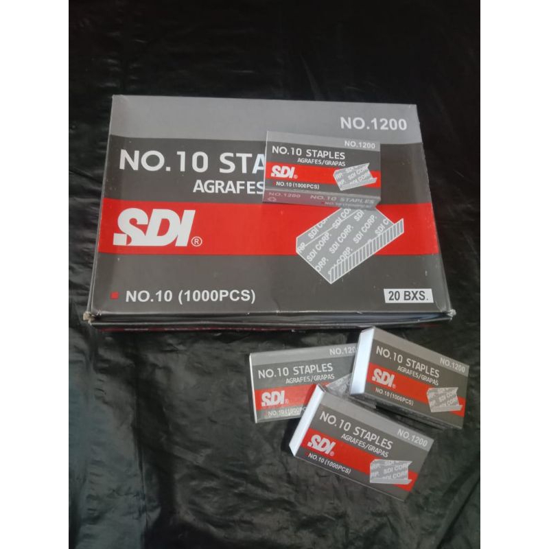 

Isi staples kecil No. 10 dan besar No. 3 merk SDI