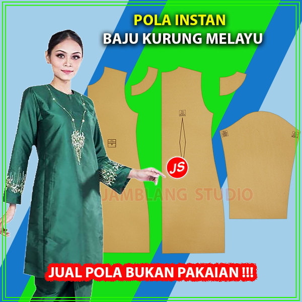 Pola Instan Baju Kurung Melayu