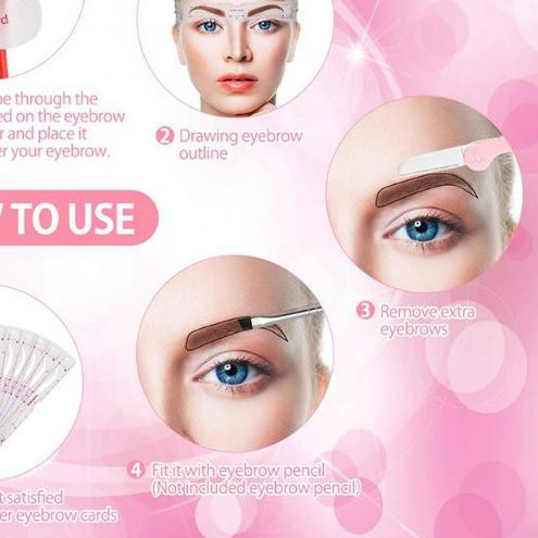 12 pcs cetakan alis / card eyebrow mold/cetakan sulam alis