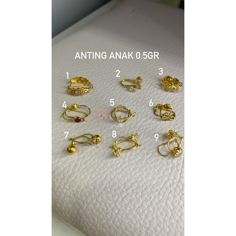 Anting Anak Emas Muda Setengah Gram