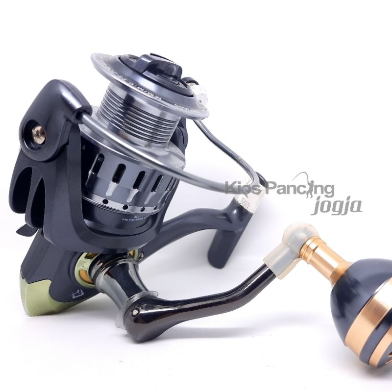 Daido Daimos Spin BPP2000 BPP3000 Power Handle Spinning Reel/Ril Pancing Gratis 1 Handle Tambahan
