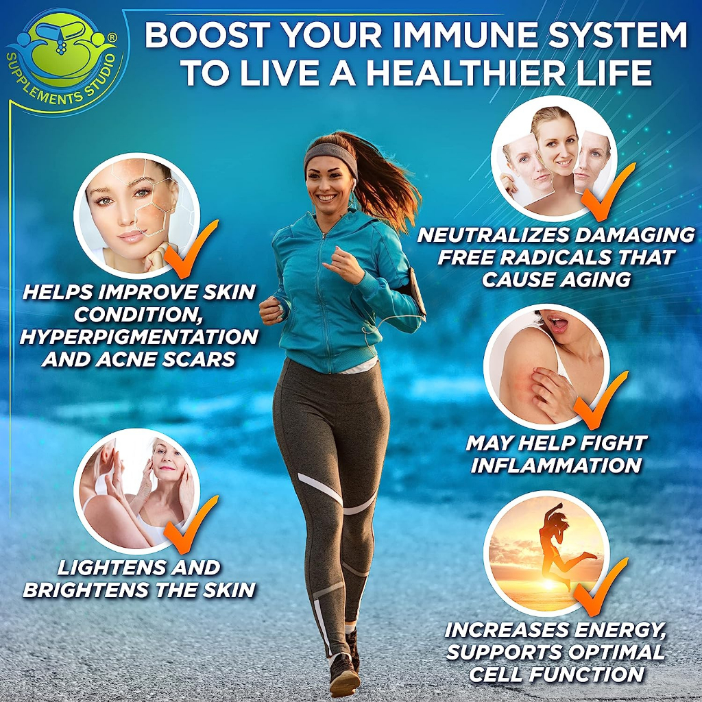 LIPOSOMAL / L-GLUTATHIONE 500Mg + WholeFoods 120 Capsules ORIGINAL Supplement Studio USA