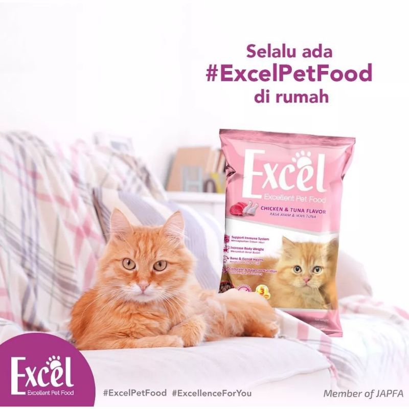 Excel Pakan Kucing Excellent Cat Food Dry Makanan Kucing Adult