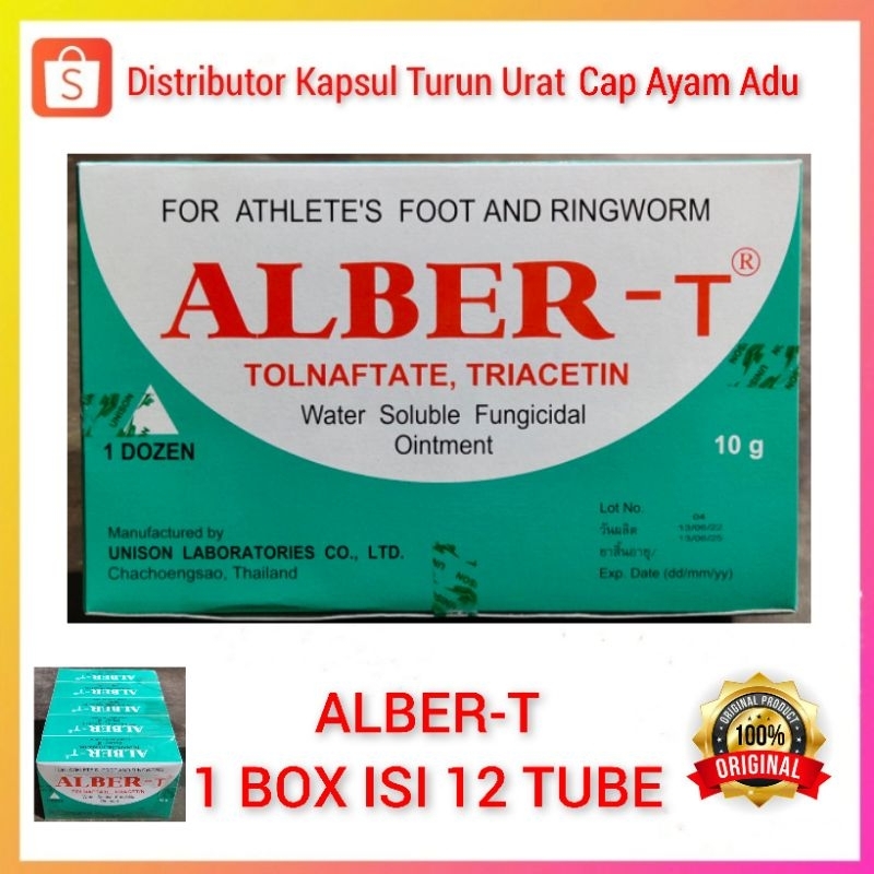 ALBER-T Obat Kurap/Korep Khusus Untuk Ayam Aduan (harga 1 dus isi 12 tube)