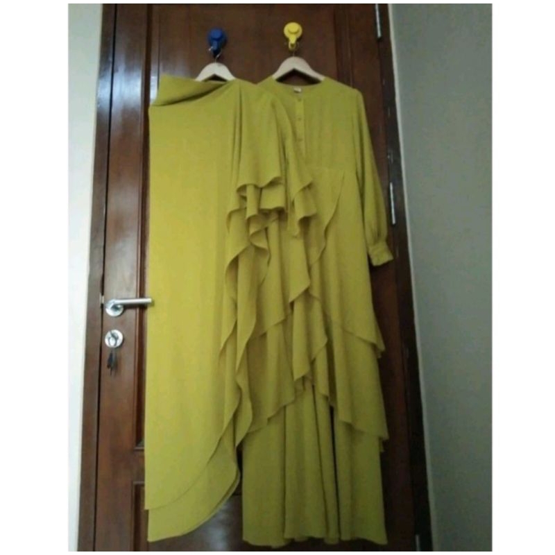 syar'i by addisha boutique Size S warna kuning lemon tp lebih matt
