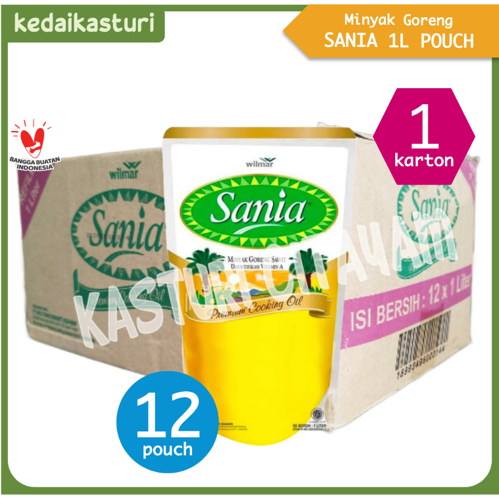 

Sania Premium 1 Liter Minyak Goreng [1 Karton x 12 Pouch]