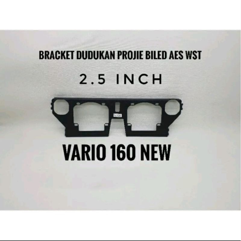 BREKET BRACKET PROJIE AES MH1 WST 2.5 INCH VARIO 110/VARIO125/VARIO150/VARIO 160 PNP BAHAN BESI TEBAL