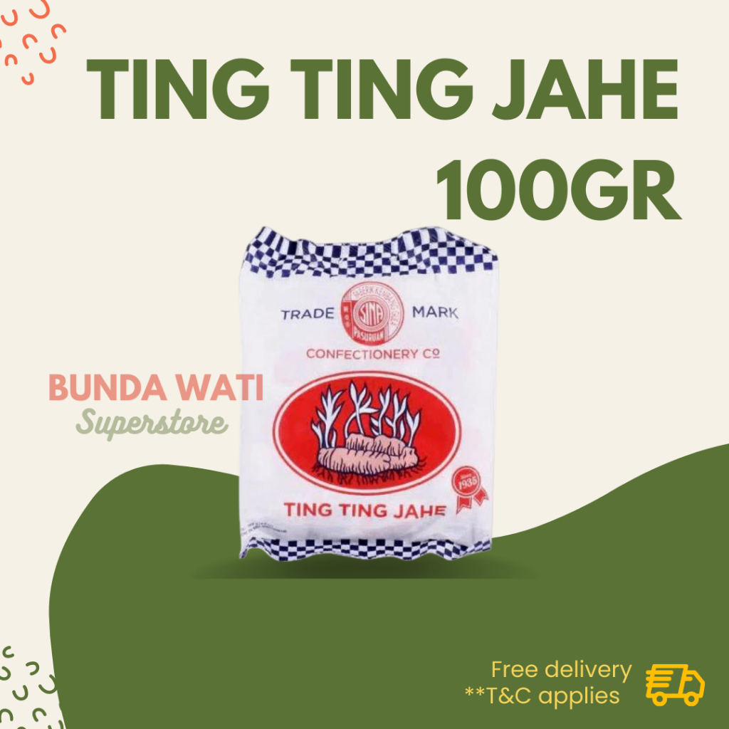 

Ting Ting jahe / Permen Jahe Vegan - Sin A - Asli (New Package)- 100gr