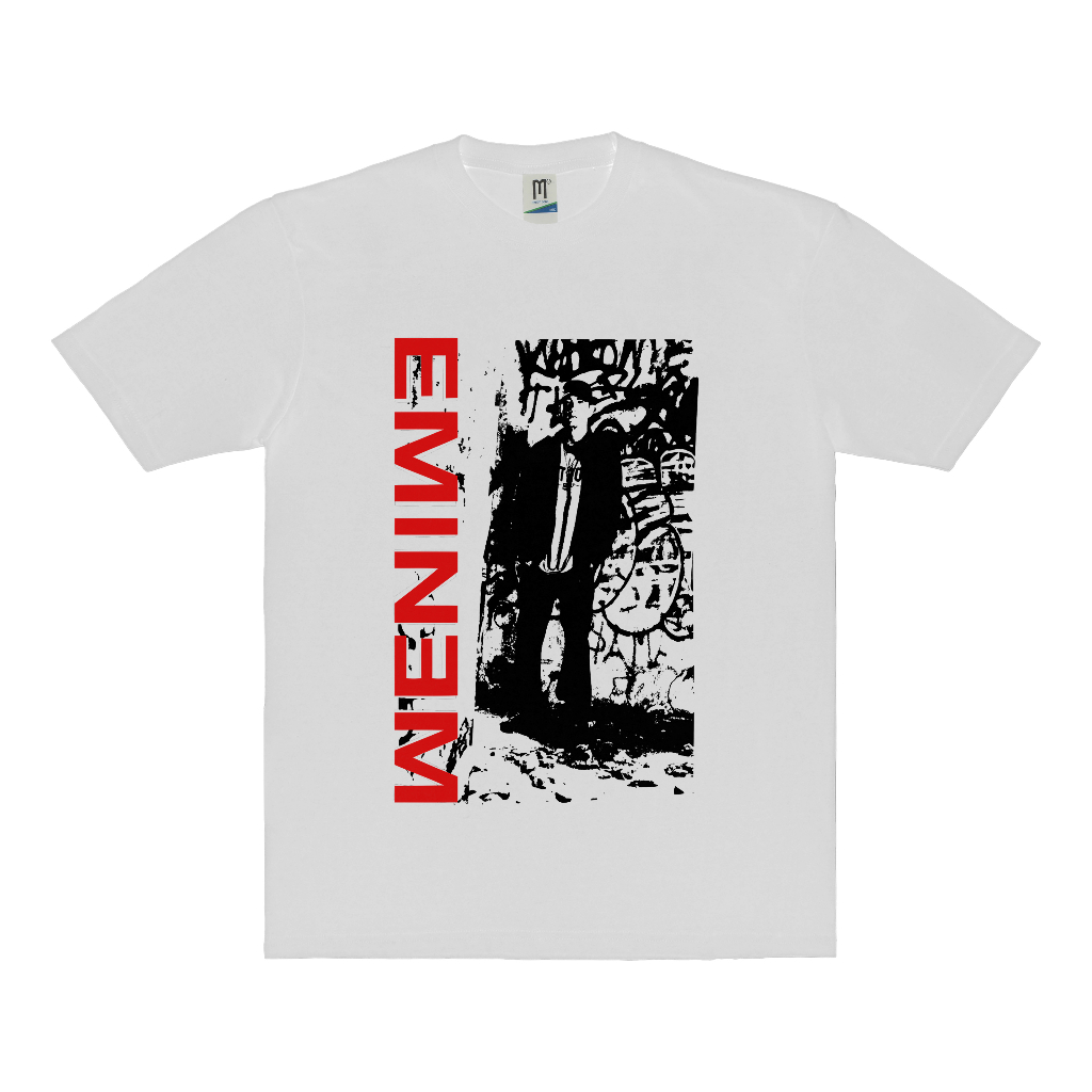 KAOS RAP TEE EMINEM VINTAGE | T-SHIRT BAND EMINEM RAP TEE | EMINEM PUTIH