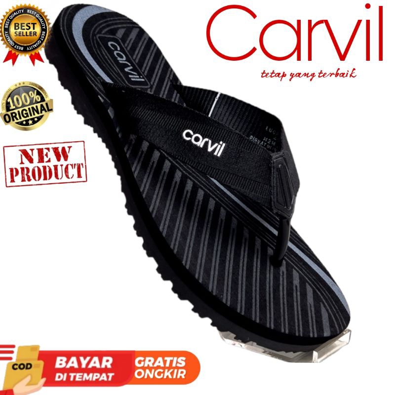 PROMO TERMURAH  SANDAL CARVIL PRIA 100% ORIGINAL
