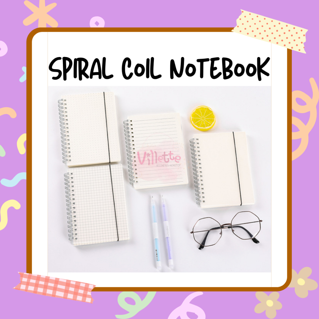 

Buku Notes Kotak Titik Garis A5 A6 Transparent Cover Blank Dotted Lined Sketchbook Notebook Agenda Diary Elastic Belt