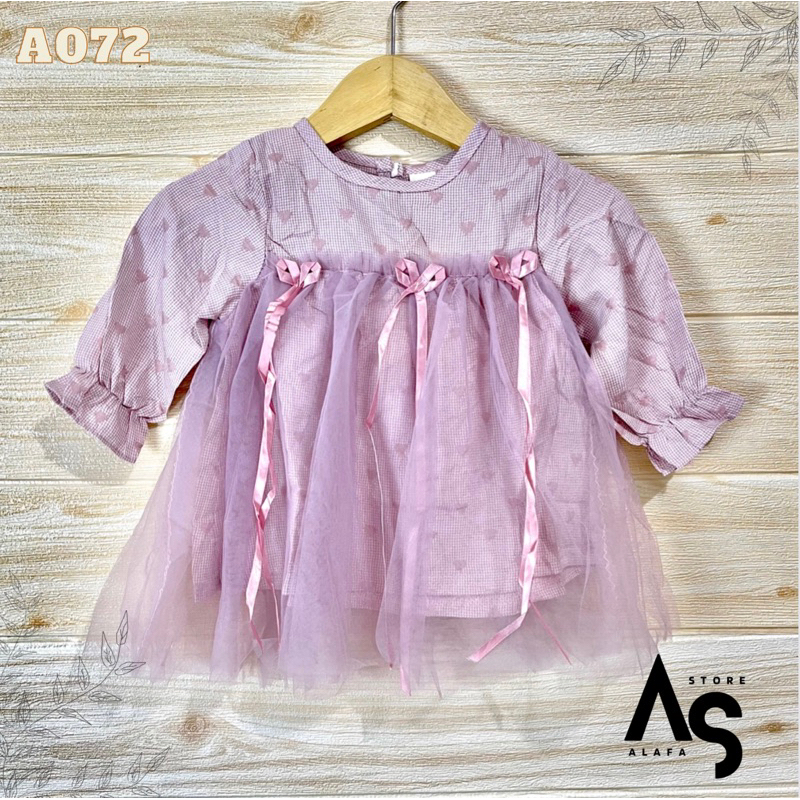 Dress anak perempuan import 1 - 4 Tahun A080