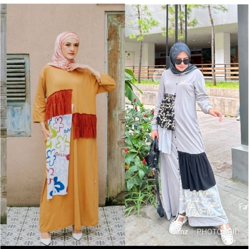 Gamis Kaos - Sabhira Original