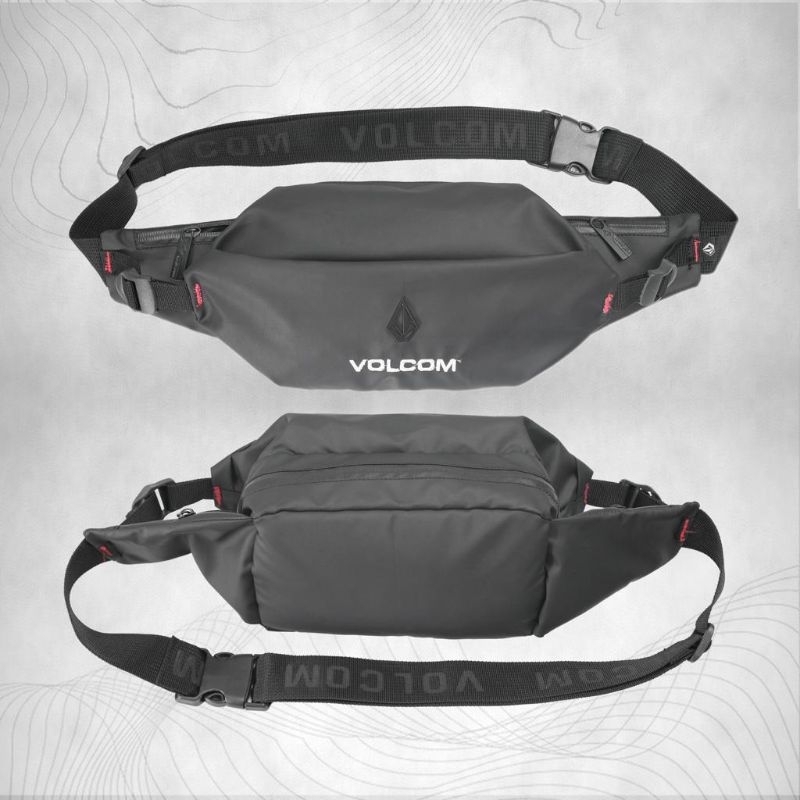 WAIST BAG VOLCOM TAS VOLCOM TAS SELEMPANG VOLCOM WATERPROOF LOGO BESI