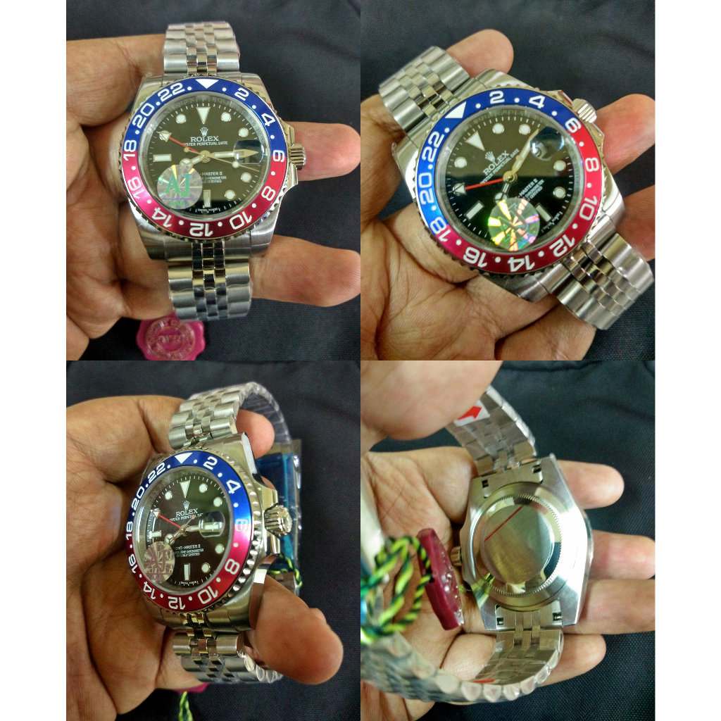 RLX® GMT-Master II Pepsi Ceramic Silver Jubilee Steel