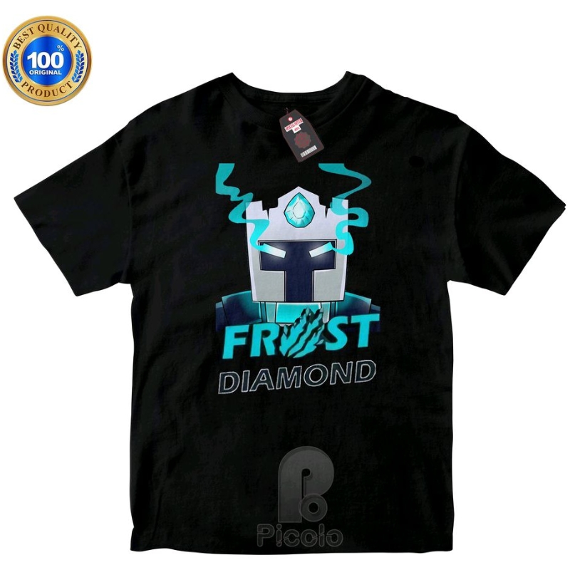 (FREE NAMA) BAJU KAOS ATASAN ANAK MOTIF YOUTUBER FROST DIAMOND UNISEX Bahan cottun