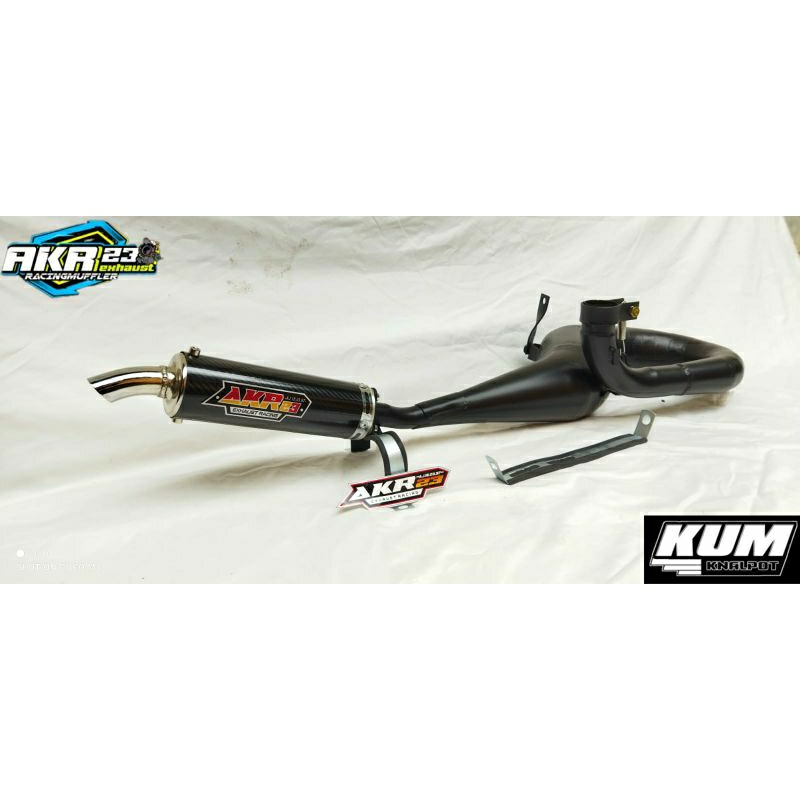 Knalpot Vespa Kanan 150-177cc Full Hitam Doff . PX Excell Super Vbb - Akr23exhaustRacing