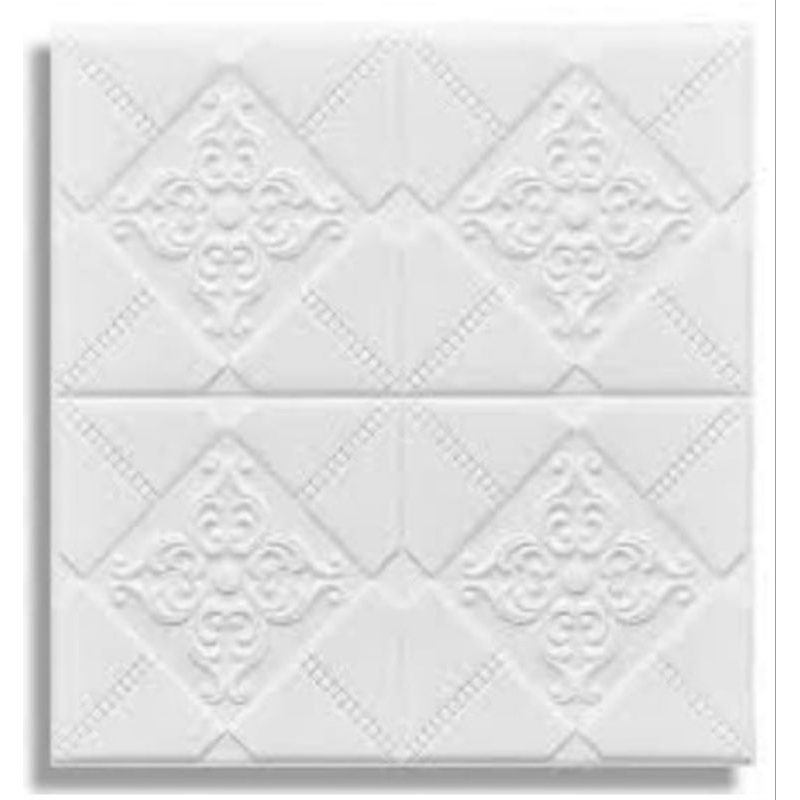 wallpaper foam 3D motif ukir batik