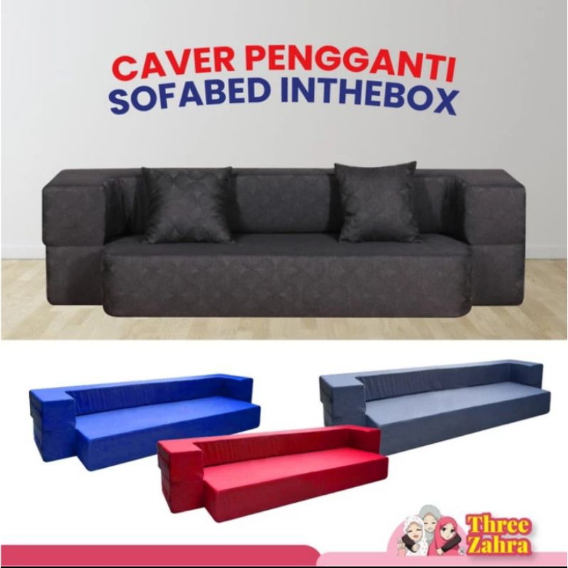 CAVER/SARUNG PENGGANTI/UKURAN SOFABED MINIMALIS IN THE BOX/SARUNG SOFA BED