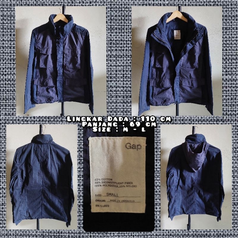 Jaket Parka Military M65 Merk GAP Second Original.