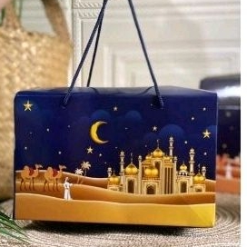

Box hampers Lebaran 2 jar 600 mil Navy free sticker