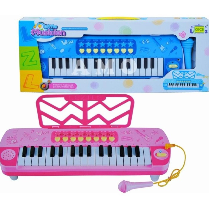 MAINAN PIANO ANAK KEYBOARD MAINAN KARAOKE ANAK PIANO LITTLE MUSICAL