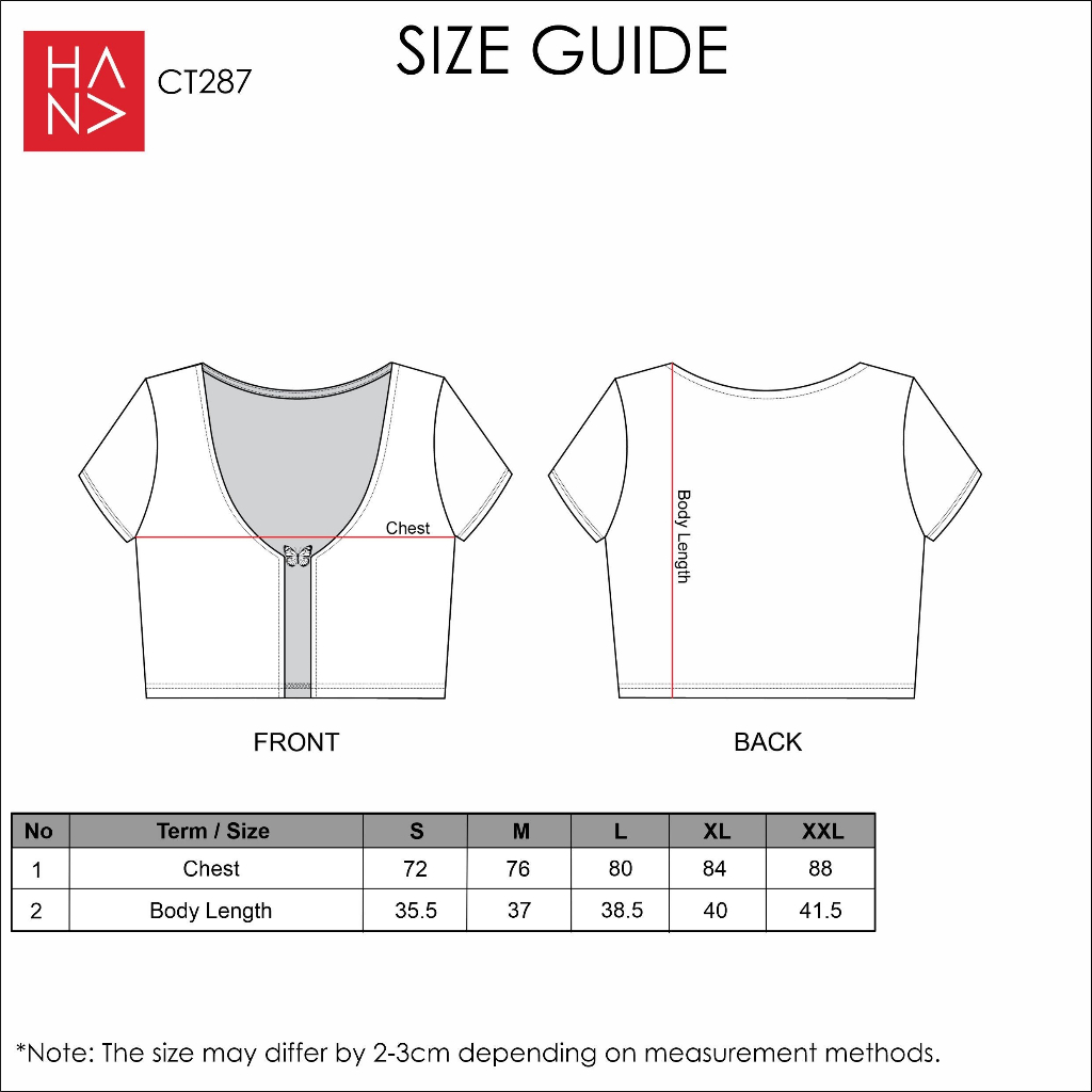 Hana Fashion - Azura Crop Top Korean Style Atasan Wanita - CT287