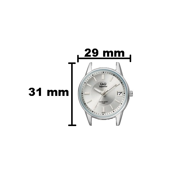 Jam Tangan Wanita Casual Business Rantai Stainless Steel Tanggal Analog Original Q&amp;Q QnQ QQ S291 S291J Series