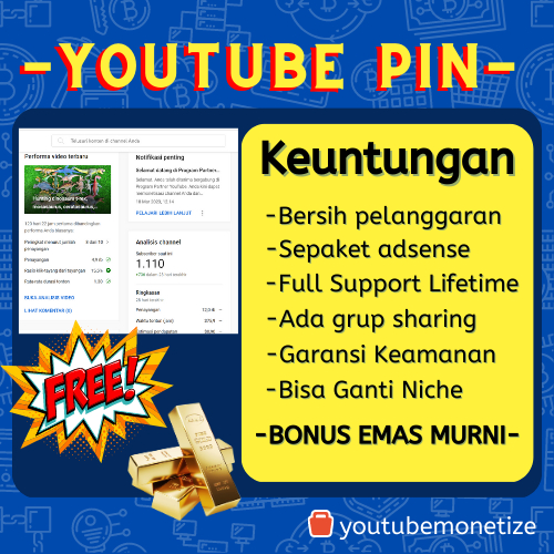 YOUTUBE MONET SUDAH PIN ADSENSE  || YOUTUBE SUDAH PIN SIAP TARIK DOLLAR