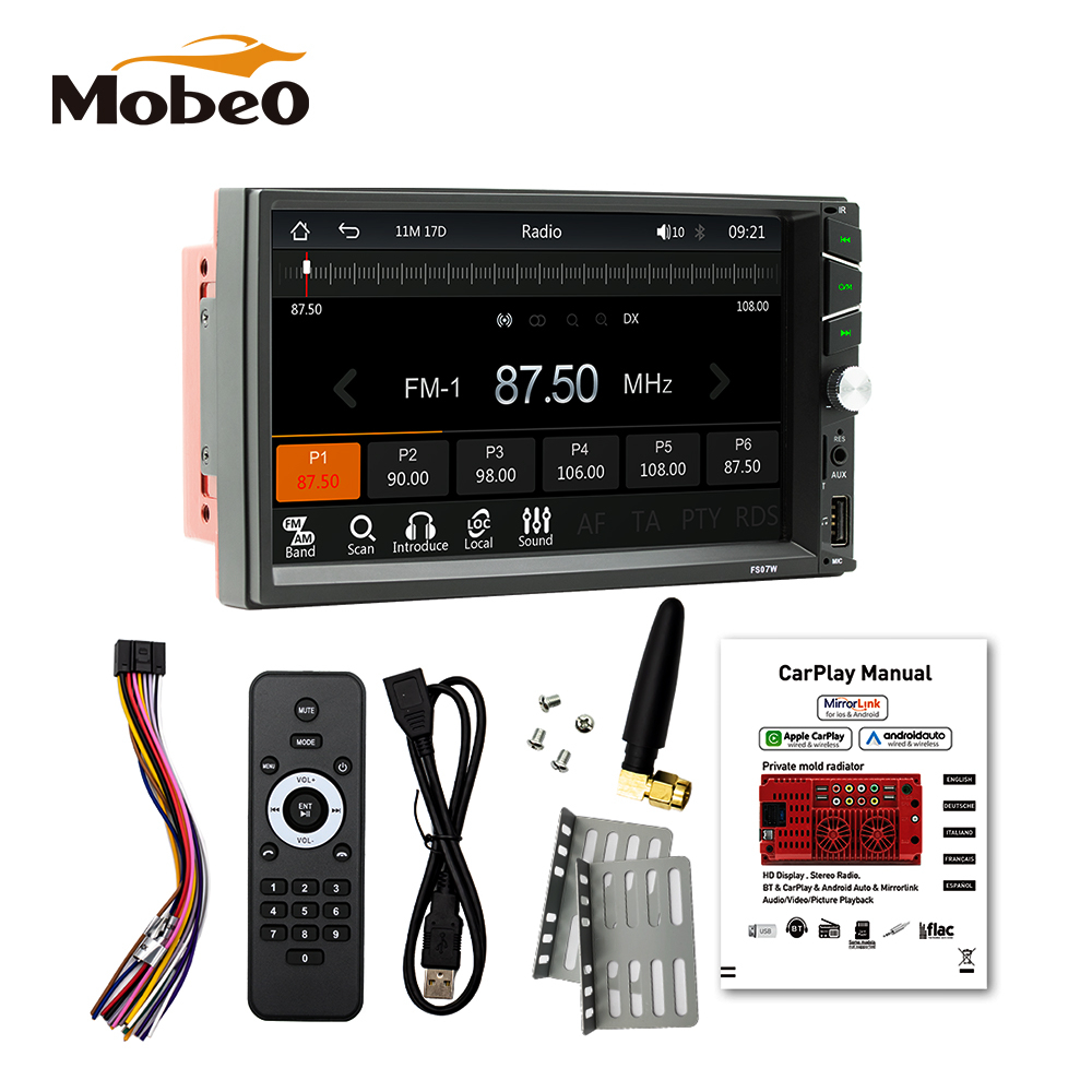 [NEW PRODUCT] Mobeo Head Unit MCP01 Untuk Semua Double Din Mobil 7Inch  Car Radio Multimedia Player Support Bluetooth/Radio/USB/Carplay/Android Auto