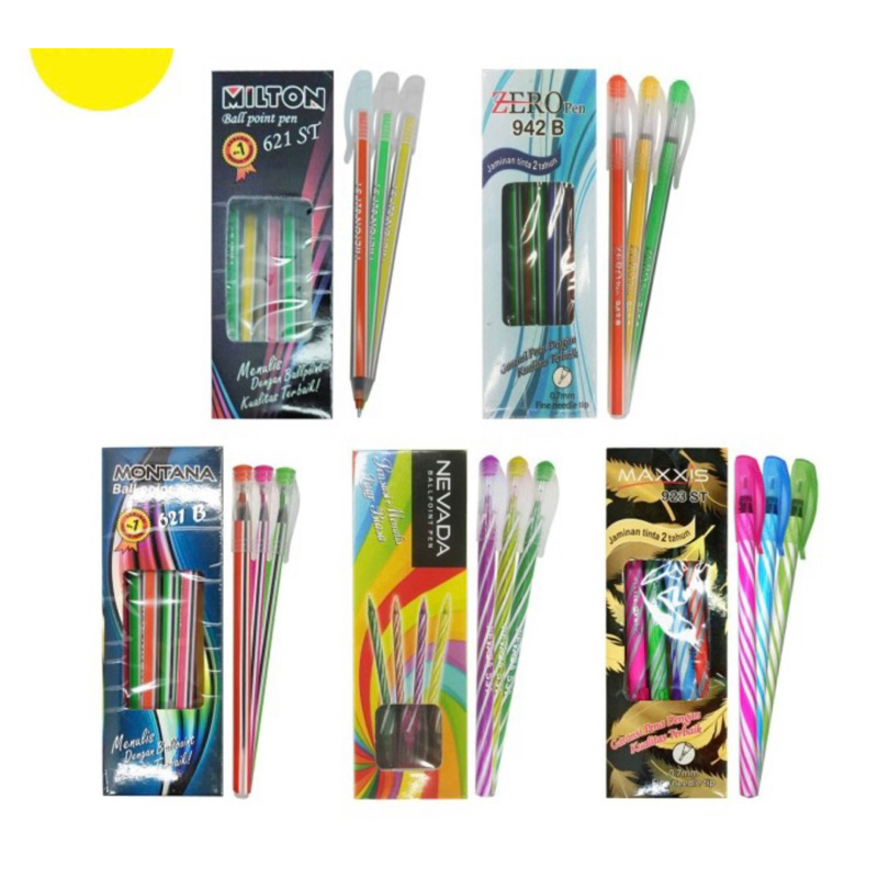 

PULPEN ULIR TINTA HITAM 1 LUSIN | BULPEN MURAH BERKUALITAS | BALLPOINT ISI 12