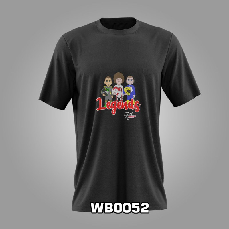 Kaos Tshirt Terbaru Kaos Keren Legends MotoGP Hitam XS - 6XL Original catton