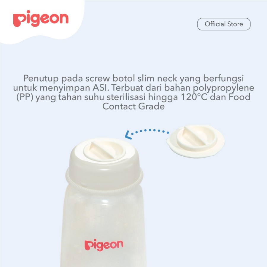 PIGEON Screw Cover Slim Isi 4 Pcs - Random / Tutup Botol Susu Bayi