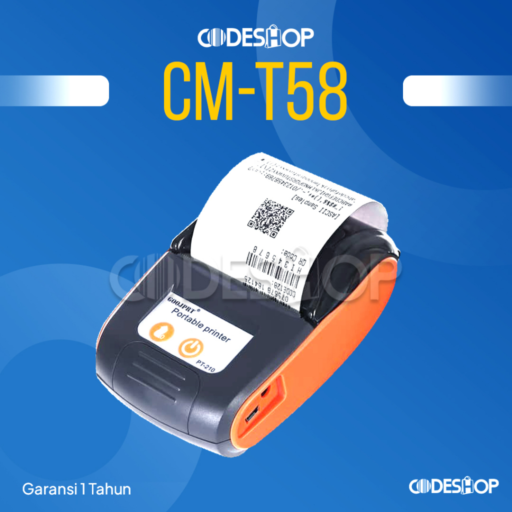 Printer Bluetooth Thermal CODESHOP CMT 58 - CMT-58