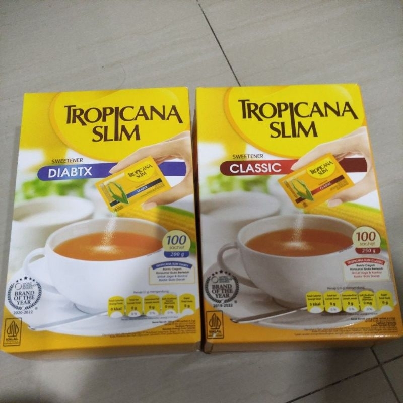 

Gula tropicana slim sweetener classic / diabtx 50 / 100 sachet