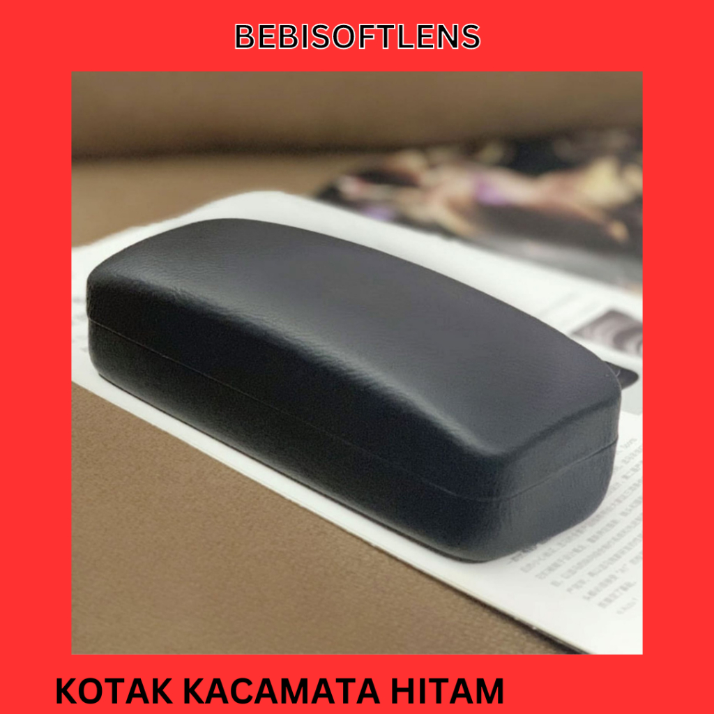 kotak kacamata Sunglass/ Kotak Kacamata wadah Besar Tempat Penyimpanan Kacamata Black / BB