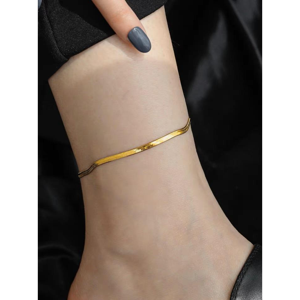 Adore - Gelang Kaki Titanium Anti Karat Wanita Fashion Korea - 1046_1042_1043_1044_1045_1047