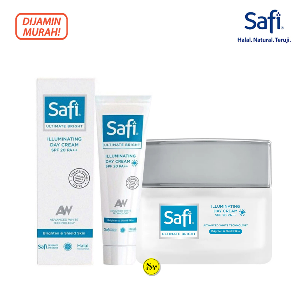 Safi Ultimate Bright Illuminating Day Cream SPF20 PA++ - Pelembab Wajah Krim Siang Safi Mencerahkan