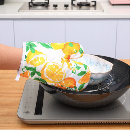 Sarung Tangan Masak Dapur Anti Panas Motif Tebal - Kitchen Microwave Glove - Sarung Tangan Oven