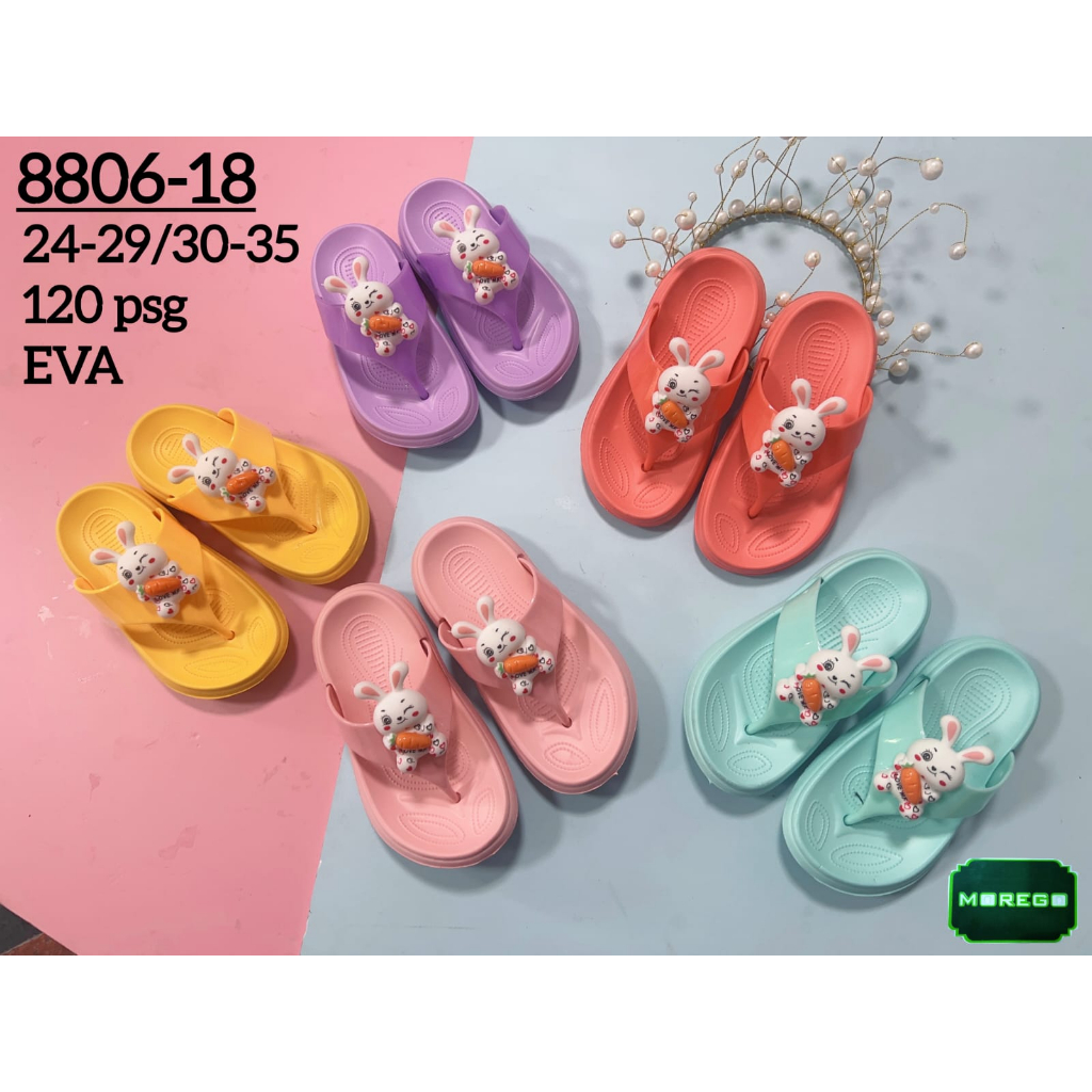 Sandal Jepit Anak Kelinci Wortel Lucu