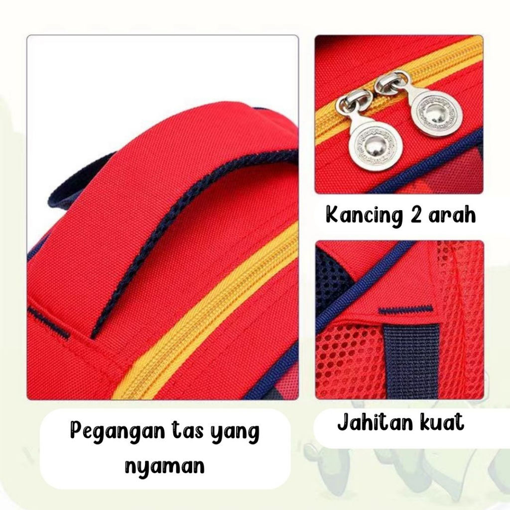 [MONA] Tas Ransel Anak Sekolah Karakter Imut dan Lucu Timbul 6D Buat Paud Sampai TK Kualitas Import Premium -M0233