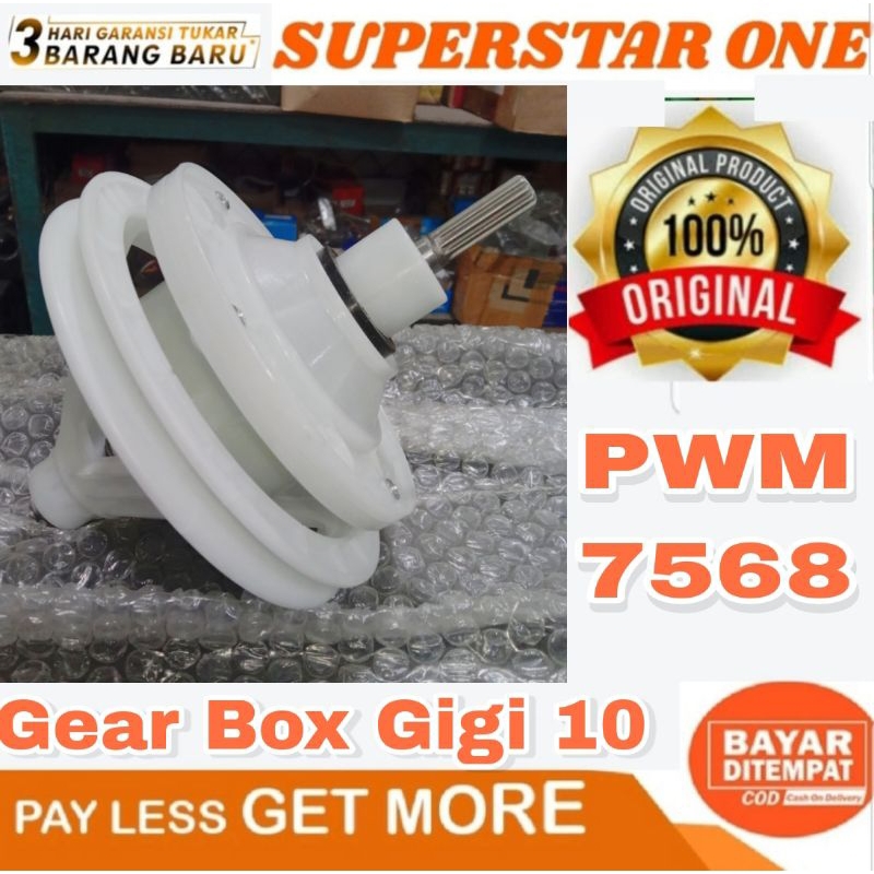 GearBox Mesin Cuci Polytron KAPASITAS 7KG Gigi 10 pwm-7568 gear box pwm7568
