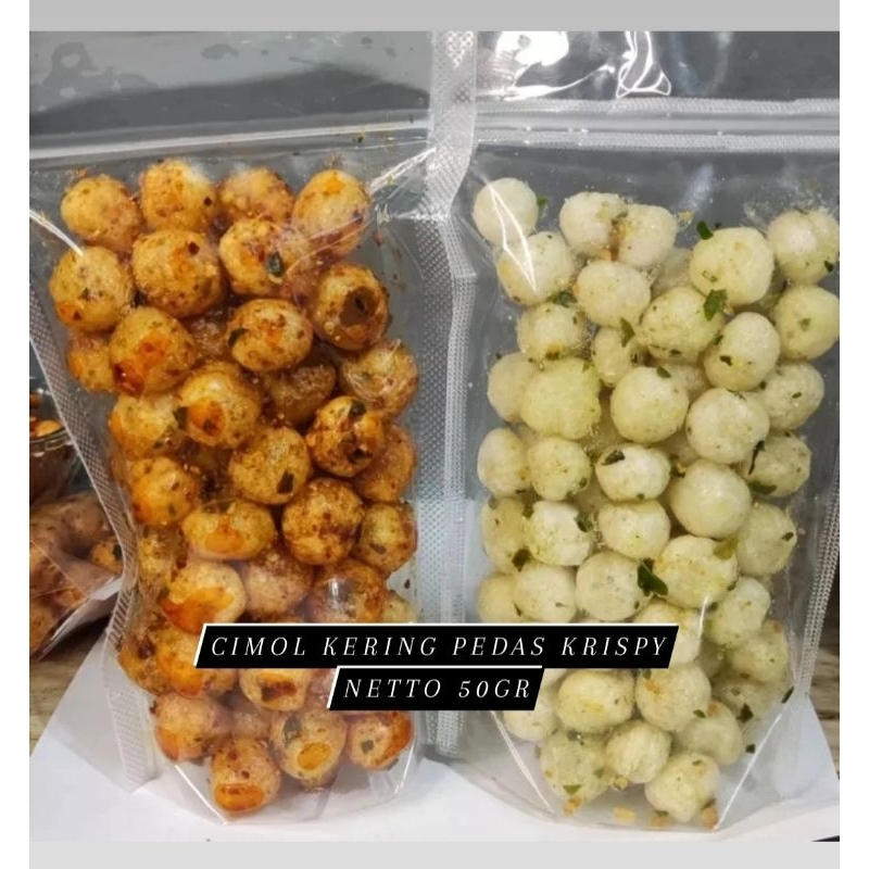 ⭐DIERS⭐ cimol kering pedas crispy daun jeruk netto 50 gram