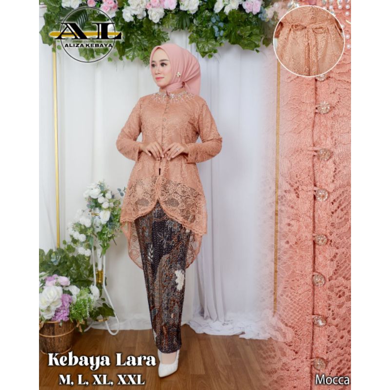 IndahKebaya • SETELAN KEBAYA MODERN TERBARU / KEBAYA LARA BROKAT WISUDA LAMARAN / BAJU WANITA CANTIK KEKINIAN / WARNA SILVER MOCCA MAROON DUSTY LAVENDER NAVY SAGE BABYBLUE